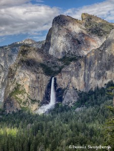 1809 Bridalveil Falls fron the 'Tunnel View', June