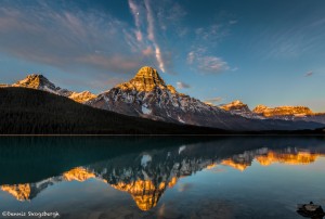 2935 Mt. Cheperen and Waterfowl Lake, Banff National Park, Alberta, Canada