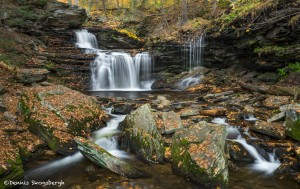 3794 R.B. Ricketts Waterfall, October, Ricketts Glen State Park, PA