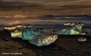5120 Sunrise, Jökulsárlón Iceberg Beach, Iceland
