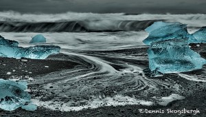 5126 Dusk, Jökulsárlón Iceberg Beach, Iceland