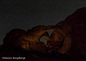 5468 Double Arch at Night, Arches National Park, UT