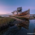 5563 Sunset, Grounded Fishing Boat, Inverness, California