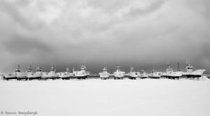 7054 Boat Storage Panorama, Hokkaido, Japan