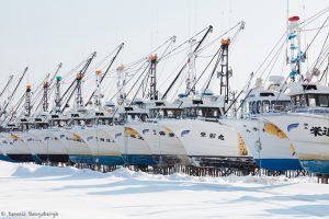 7096 Winter Boat Storage, Hokkaido, Japan