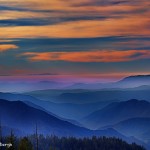 1075 Sunset, Fog, Yosemite National Park