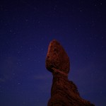 1504 Night Sky, Balanced Rock, Arches National Park, UT