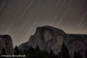 1743 Star Trails, Half Dome