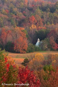 1719 Evening, Primitive Baptist Church, Cade's Cove