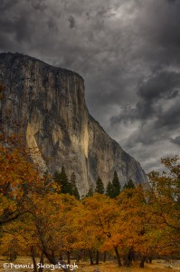 1753 El Capitan, Autumn Color, Brewing Snow Storm