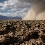 9182 Sand Storm Over Devils Golf Course, Death Valley National Park, CA