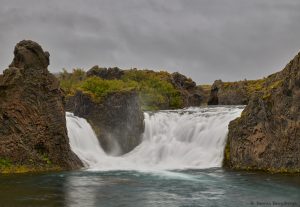 7124 Hjalparfoss Waterfall, Iceland