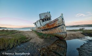 6086 Sunset, Grounded Fishing Boat, Inverness, California