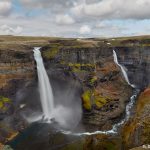 7540 Haifoss and Granni Waterfalls, Iceland