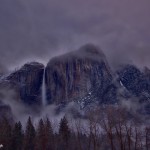 1067 Winter, Fog, Yosemite Falls.
