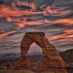 1113 Sunset, Delicate Arch, Arches National Park, UT