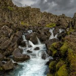 2826 Rift Valley, Thinkvellir National Park, Iceland, waterfall