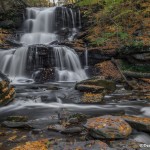 3797 Tuscarora Waterfall, October, Ricketts Glen State Park, PA
