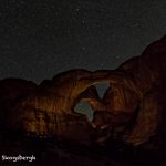 5468 Double Arch at Night, Arches National Park, UT