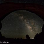 5470 Milky Way From Inside Double Arch, Arches National Park, UT