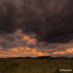 1609 Sunset, Storm Clouds