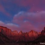 6075 Pre-dawn Colors, West Temple and Towers of the Virgin, Zion National Park, UT